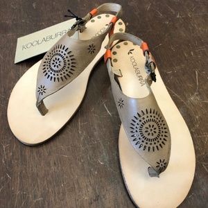 NEW Koolaburra Women's Dress Sandal Farren Laser US size 6, Euro size 36-37, NIB